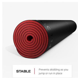 Peloton Heavy Duty Reversible Workout/Yoga Mat in Red/Black